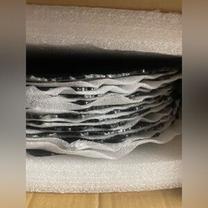 30 black plastic plates party decorations banquet party table covers wedding